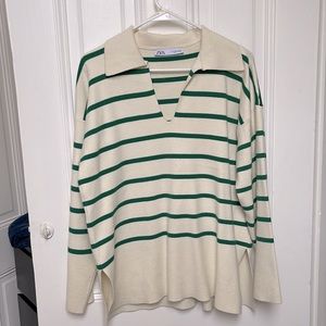 Zara Striped Sweater Tunic